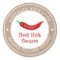 Hot Sauce Label | Homemade with Love |Red Chilli