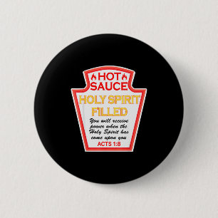 Hot Sauce Spirit Filled Condiment Costume Party Ma 6 Cm Round Badge