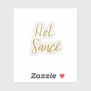 Hot Sauce Storage Sticker