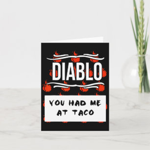 Hot Sauces Group Halloween Diablo Sauce You Had Me Card