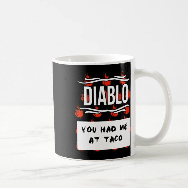 Hot Sauces Group Halloween Diablo Sauce You Had Me Coffee Mug (Right)