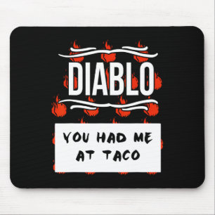 HOT SAUCES Group Halloween DIABLO SAUCE You Had Me Mouse Mat