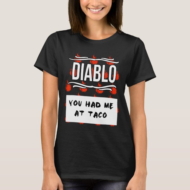 Hot Sauces Group Halloween Diablo Sauce You Had Me T-Shirt (Front)