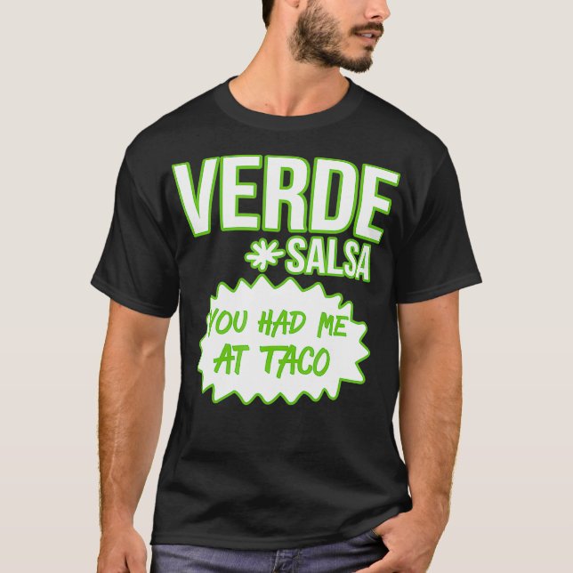 HOT SAUCES Halloween Costumes Green Salsa VERDE T-Shirt (Front)