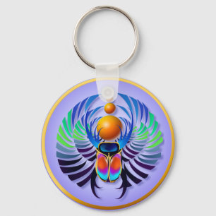Hot Scarab light Keychains
