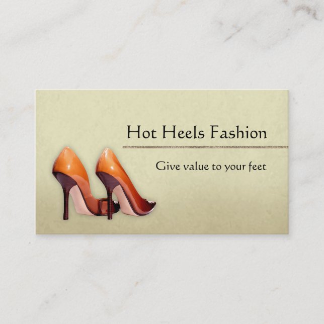 Hot Shoes Boutique Business Card (Front)