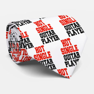 Hot Single Guitar Player Tie