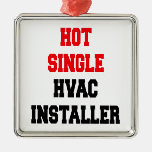 Hot Single Hot Single HVAC Installer Metal Tree Decoration