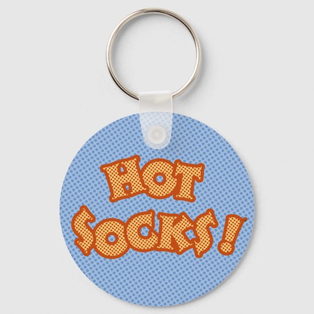 hot socks key ring (Front)