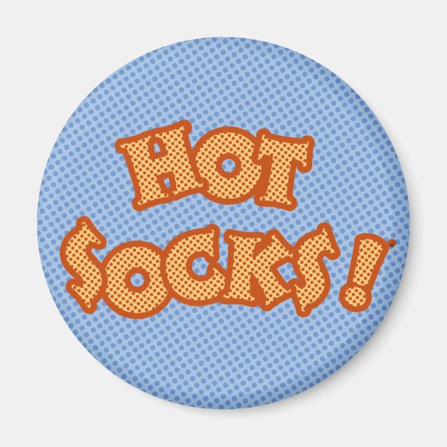 Hot Socks Magnet (Front)