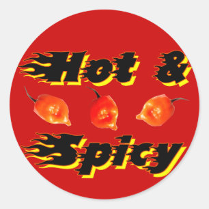 Hot & Spicy /5 Classic Round Sticker