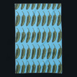 HOT & SPICY chiles jalapeno pattern Tea Towel<br><div class="desc">Decorate your kitchen with this fun and spicy jalapeno dish towel. Makes a great housewarming or wedding gift! 
You can customise it and add text too.
Check my shop for lots more colours and patterns!</div>