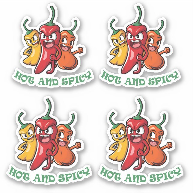Hot Spicy Chilli Peppers (Front)