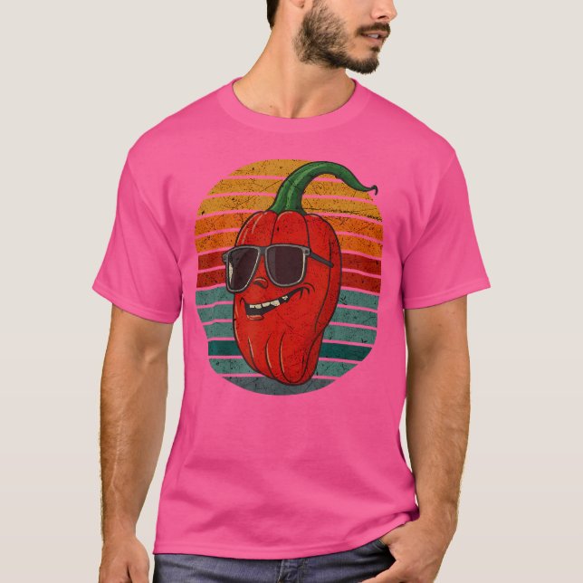 Hot Spicy Food Sauce Chilli Pepper Jalapeno Lover T-Shirt (Front)