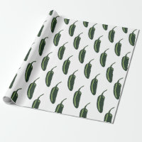 HOT & SPICY Jalapeño Chile Peppers Pattern