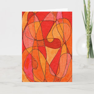 "Hot Spot" Abstract Art Greeting Card