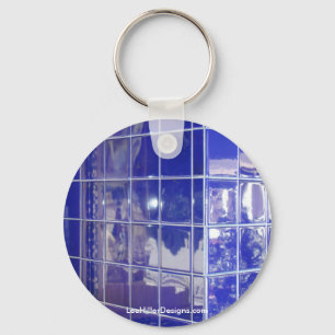 Hot Springs, AR BlueTile Reflection Gifts Apparel Key Ring