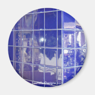 Hot Springs, AR BlueTile Reflection Gifts Apparel Magnet