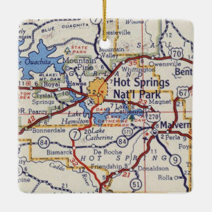 Hot Springs AR Ceramic Ornament