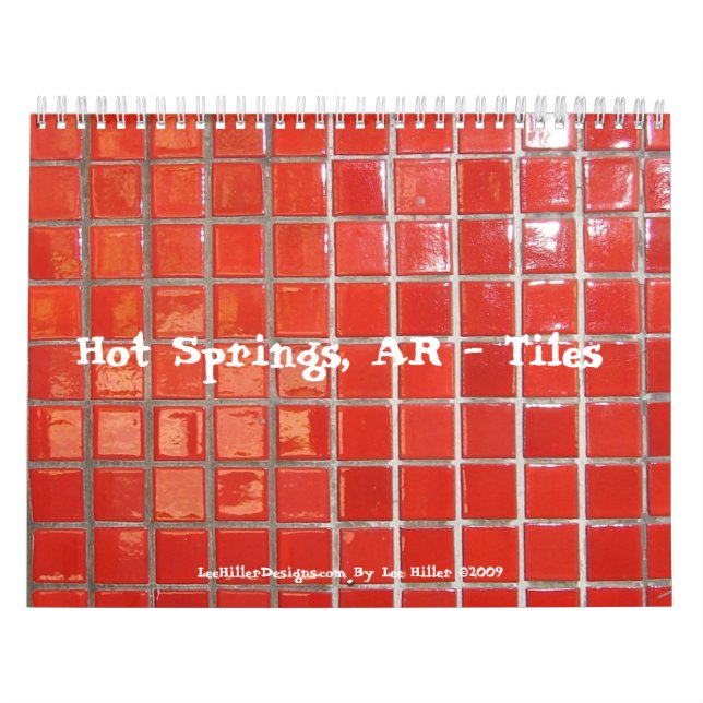 Hot Springs, AR Historic District Tiles Calender Calendar (Cover)