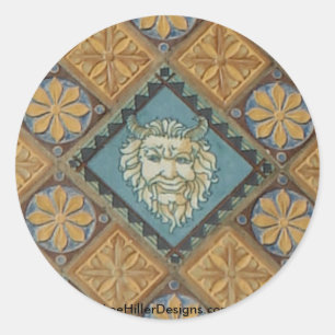 Hot Springs, AR Quapaw Dome Tiles Gifts Apparel Classic Round Sticker