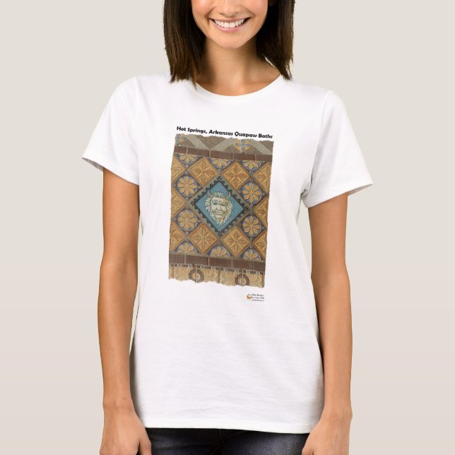 Hot Springs, AR Quapaw Dome Tiles Gifts Apparel T-Shirt (Front)