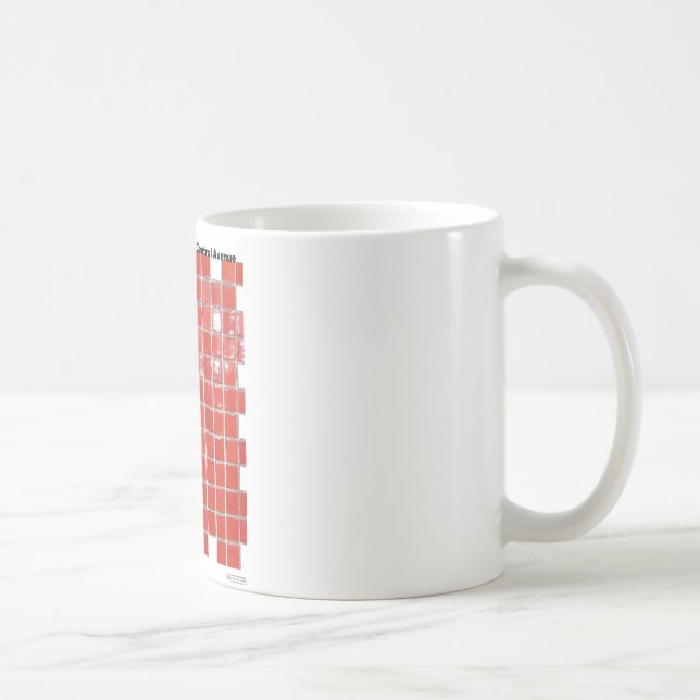 Hot Springs, AR Red Tiles Central Ave Gifts Coffee Mug (Right)