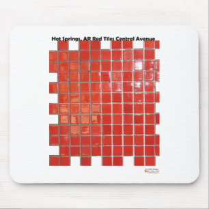 Hot Springs, AR Red Tiles Central Ave Gifts Mouse Mat