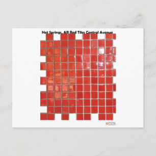 Hot Springs, AR Red Tiles Central Ave Gifts Postcard