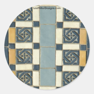 Hot Springs, AR The Maurice Tiles Gifts Apparel Classic Round Sticker