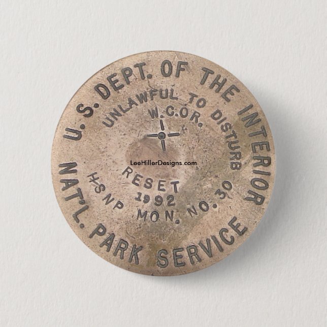 Hot Springs, AR US Dept Of The Interior Button (Front)