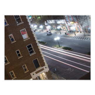 Hot Springs, Arkansas at night. Photo Print