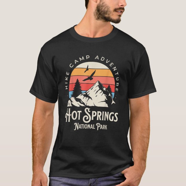 Hot Springs Arkansas Nature Hike Mountains Outdoor T-Shirt (Front)