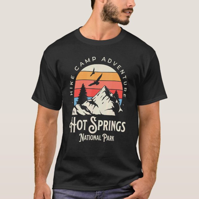 Hot Springs Arkansas Nature Hike Mountains Outdoor T-Shirt (Front)