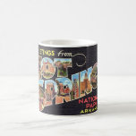 Hot Springs Arkansas Vintage Black Mug<br><div class="desc">A vintage postcard for Arkansas's Hot Springs National Park repurposed on a new postcard to use for any occasion.</div>