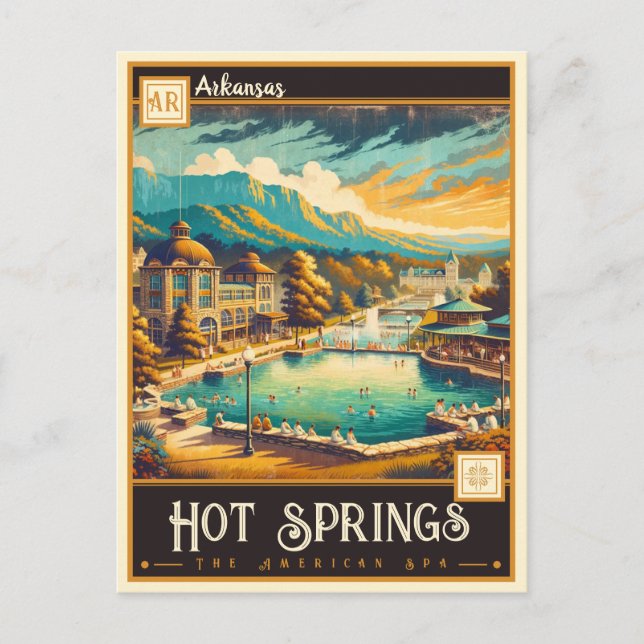Hot Springs, Arkansas | Vintage Postcard (Front)
