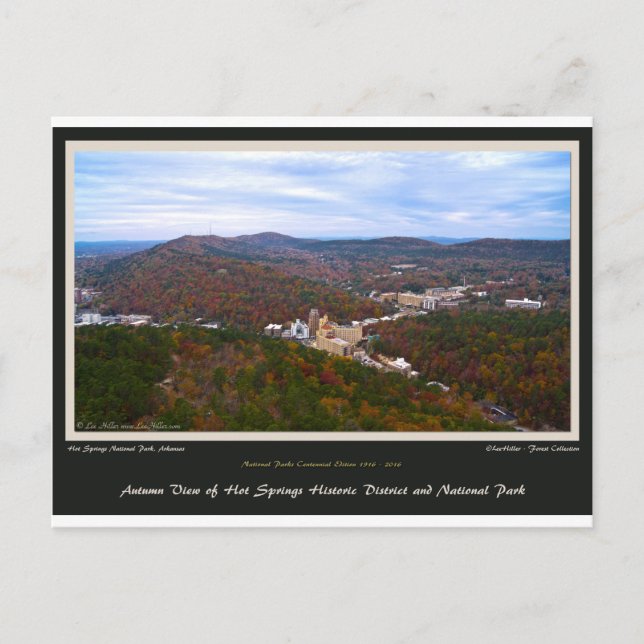 Hot Springs City and National Park Centennial Ed Postcard (Front)