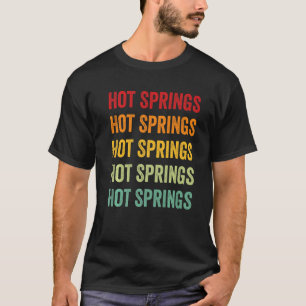 Hot Springs County Wyoming Rainbow Text T-Shirt