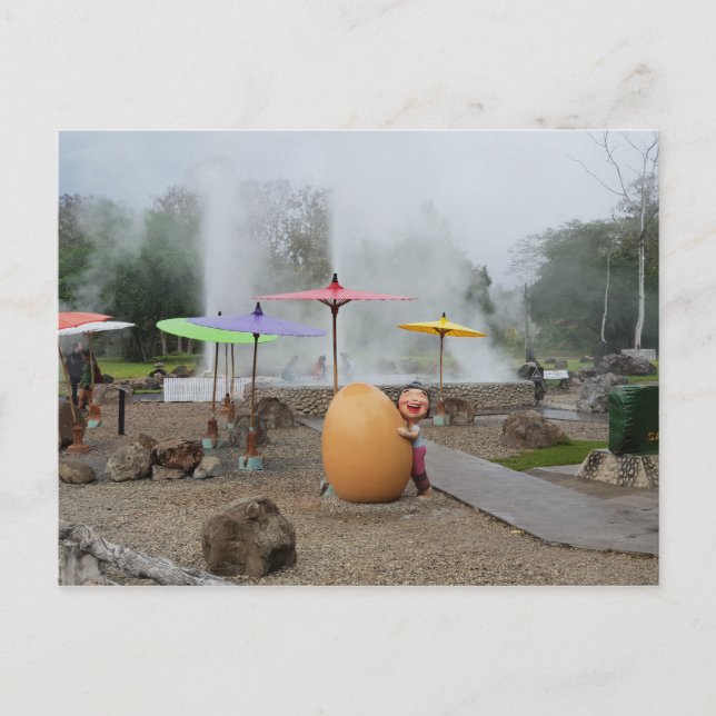 Hot Springs in Chiang Mai Thailand Postcard (Front)