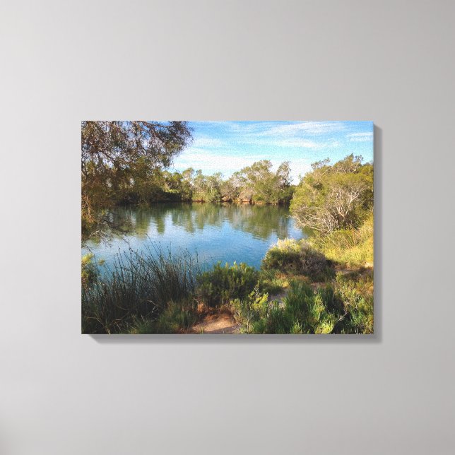 Hot springs in the desert canvas print (Front)