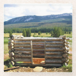 Hot Springs in Tuolumne Meadows, Yosemite, CA Glass Coaster