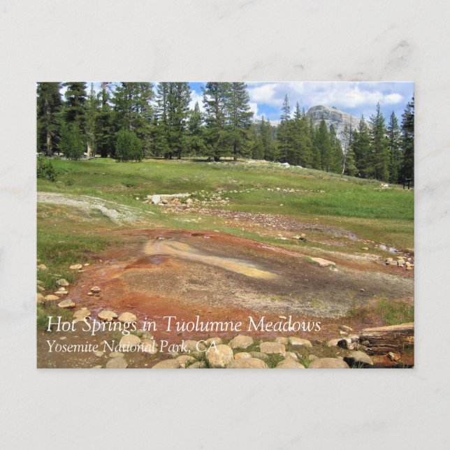Hot Springs in Tuolumne Meadows, Yosemite, CA Post Postcard (Front)