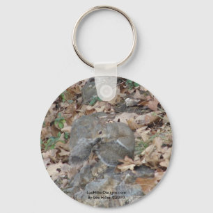Hot Springs Mountain, AR Squirrel Camouflage Gifts Key Ring