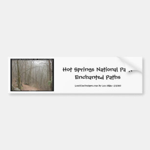 Hot Springs National Park, AR - Enchanted Paths Bumper Sticker