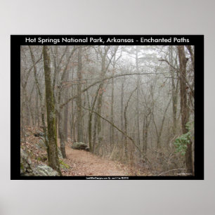 Hot Springs National Park, AR - Enchanted Paths Poster