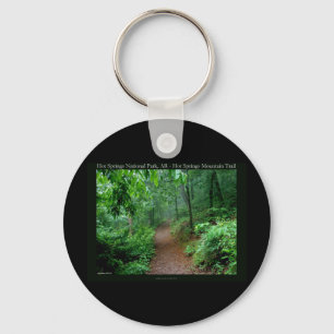 Hot Springs National Park, AR Fading Fog Gifts Key Ring