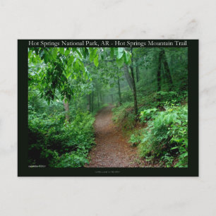 Hot Springs National Park, AR Fading Fog Gifts Postcard