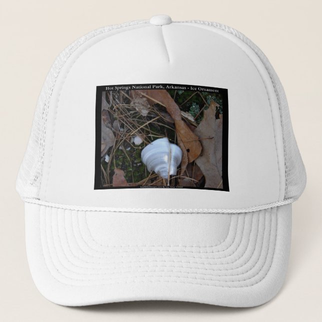 Hot Springs National Park, AR - Ice Ornament Gifts Trucker Hat (Front)