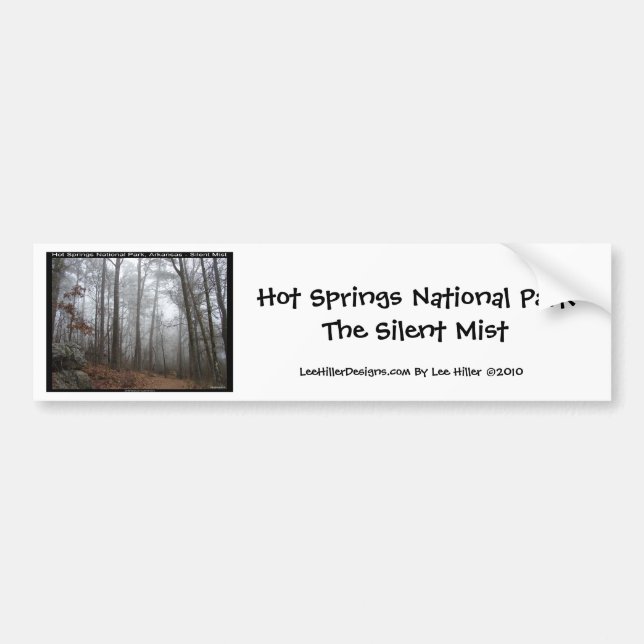 Hot Springs National Park, AR Silent Mist Gifts Bumper Sticker (Front)