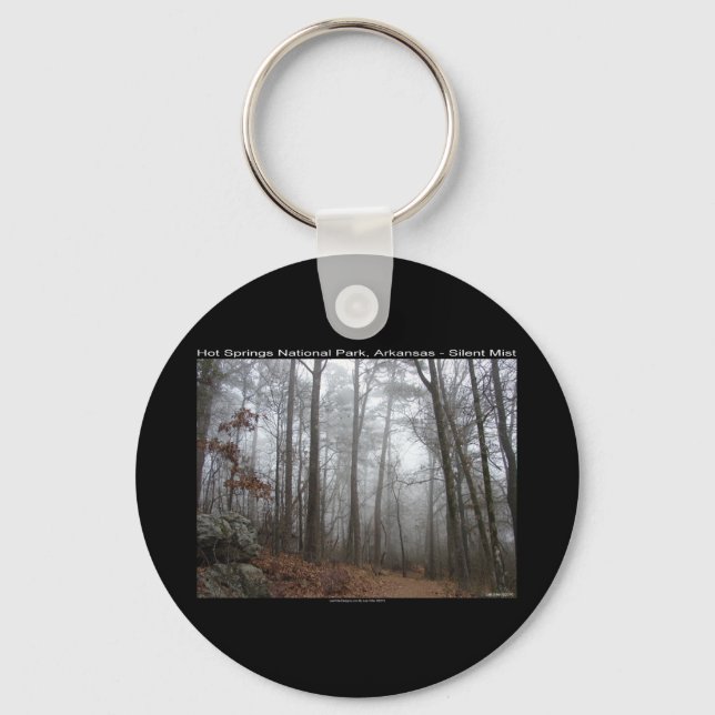 Hot Springs National Park, AR Silent Mist Gifts Key Ring (Front)